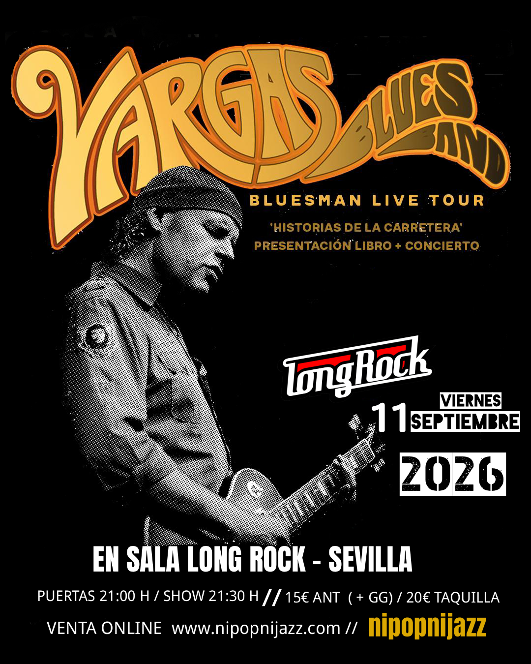 Vargas Blues Band en Sevilla - Sala Long Rock (11/09/26)