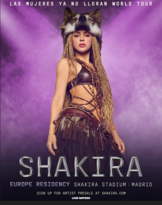 Shakira en ESTADIO SHAKIRA 'Iberdrola Music, Madrid' - (18 sept a 11 oct/26)